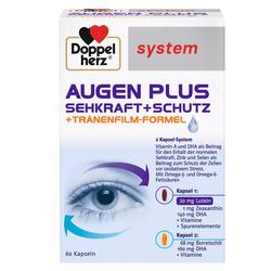 Verpackung von Augen-Vitaminen zur Unterstützung der Sehkraft und Augengesundheit.