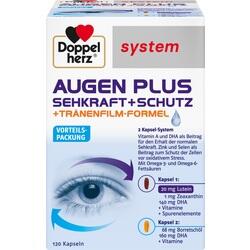 Vitaminpräparat für Augenschutz und Sehkraft mit zwei Kapseln im Vorteils-Pack.