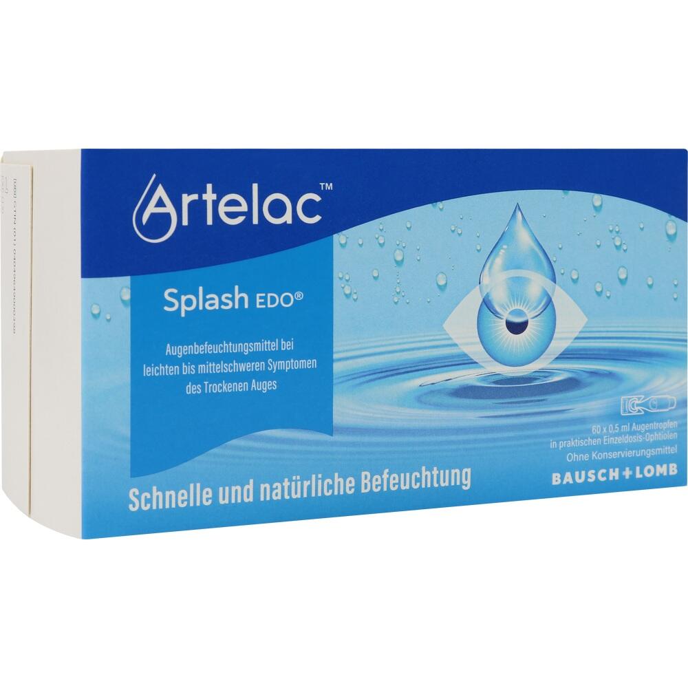 Verpackung von Augentropfen zur Befeuchtung trockener Augen.