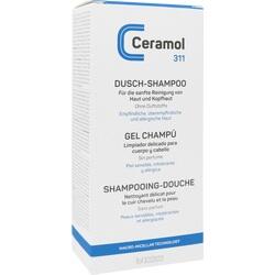 Eine Shampoo-Packung für empfindliche und allergische Haut, ohne Duftstoffe.