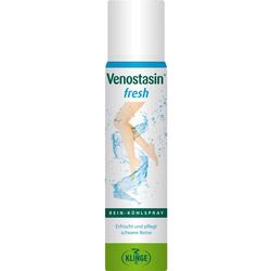 Spraydose mit Bein-Kühlspray "Venostasin fresh" für erfrischende Pflege schwerer Beine.